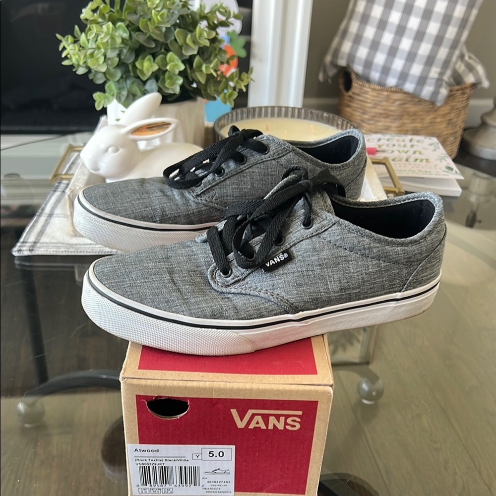 Vans Gray Canvas Sneakers